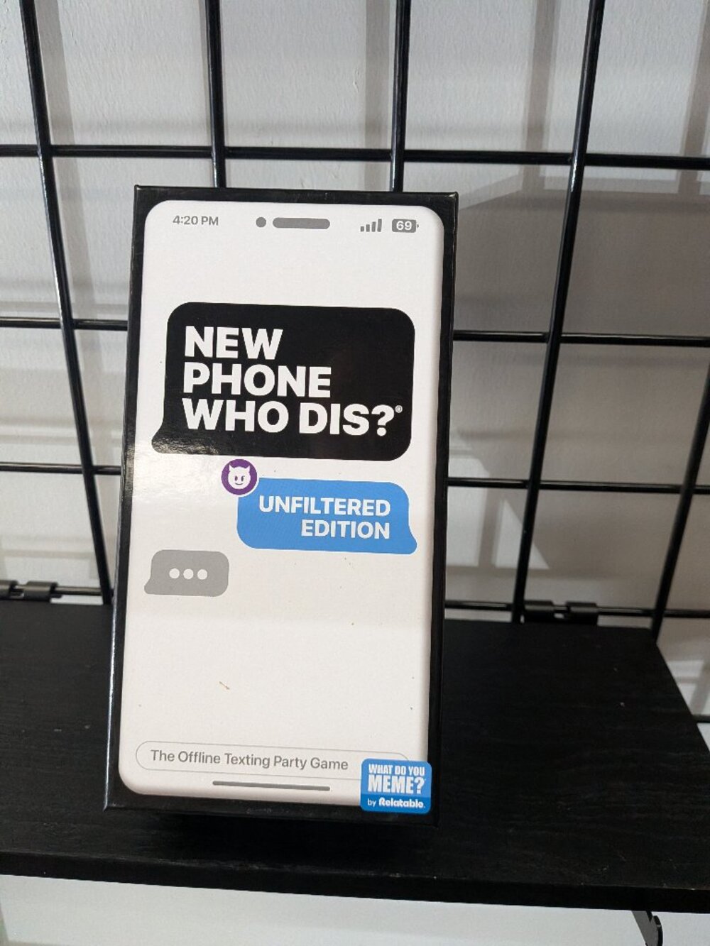 New phone, who dis? card game.